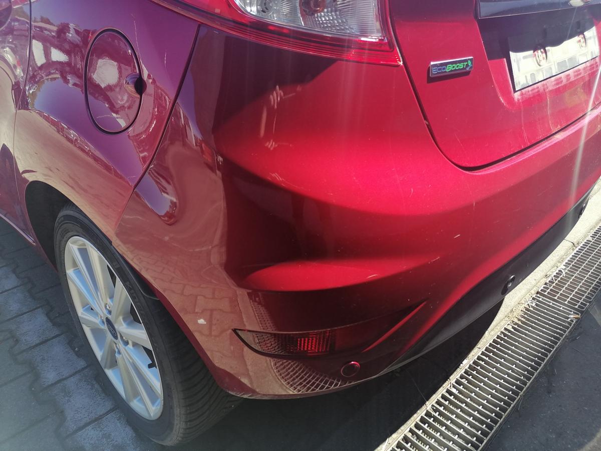 Ford Fiesta JA8 original Sto&szlig;stange Stossf&auml;nger hinten Candy Rot Facelift Bj.2017